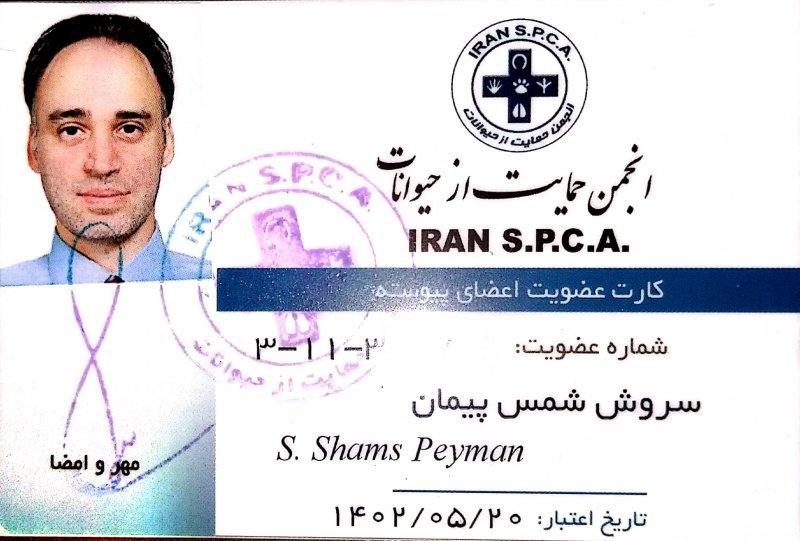 کارت نظام دامپزشکی سروش شمس متخصص اصلاح سگ , متخصص اصلاح خوکچه هندی , متخصص اصلاح خرگوش